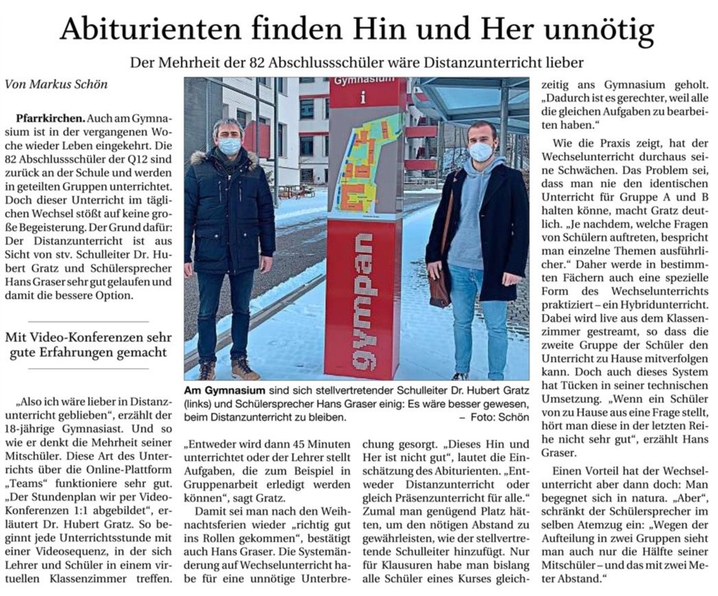 Abiturienten finden Hin und Her unnötig