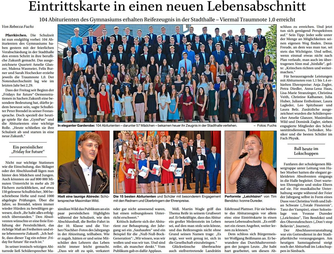 Eintrittskarte in einen neuen Lebensabschnitt