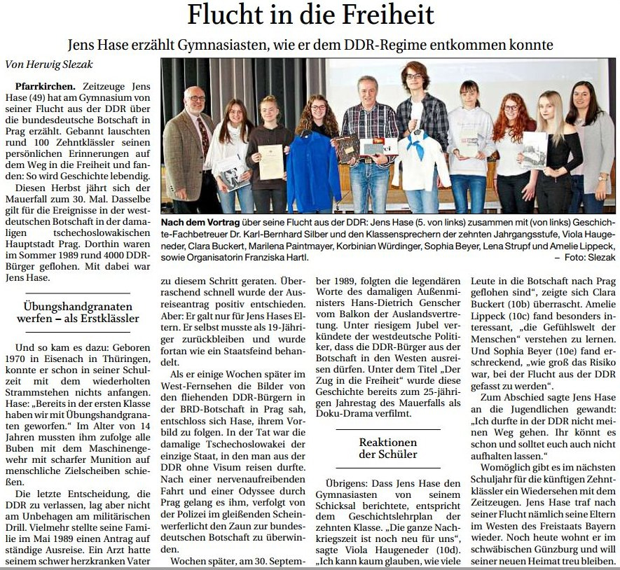 Flucht in die Freiheit