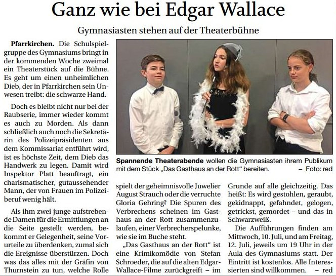 Ganz wie bei Edgar Wallace