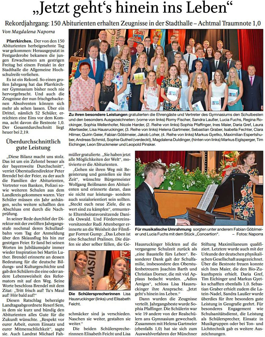 Jetzt gehts hinein ins Leb