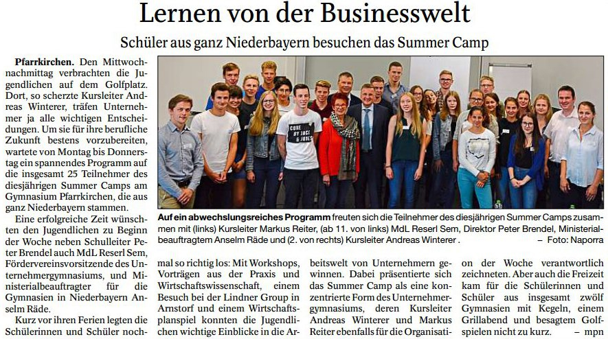 Lernen von der Businesswelt