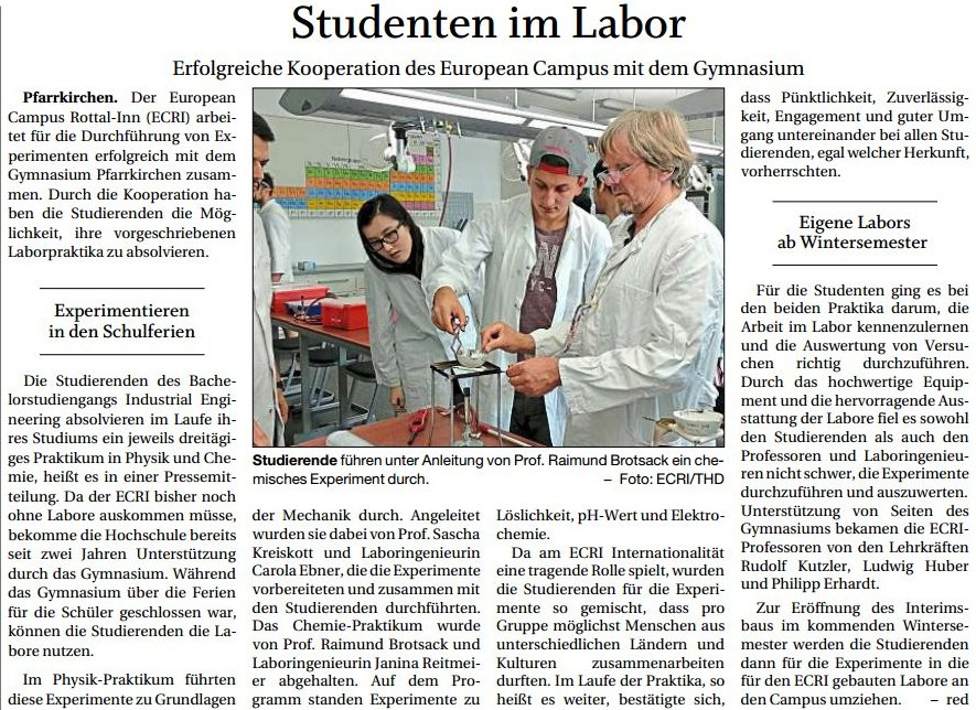 Studenten im Labor