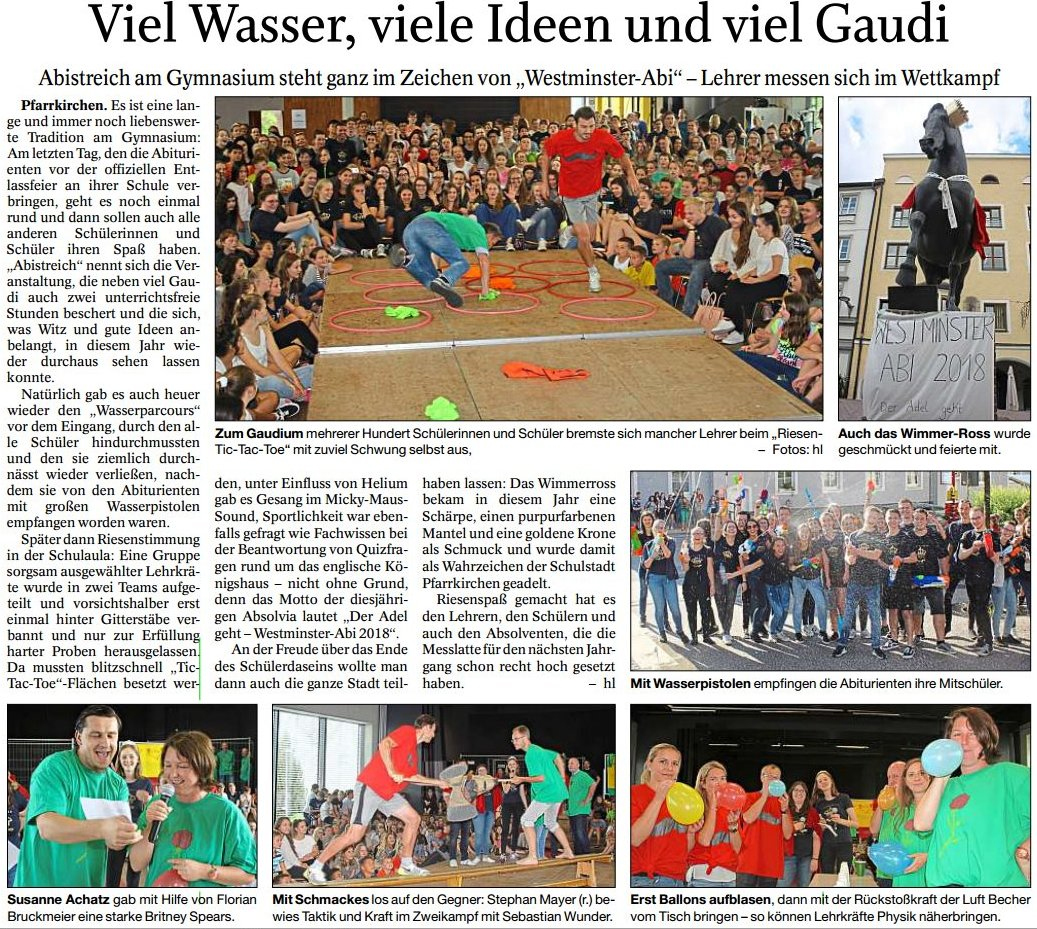 Viel Wasser viele Ideen und