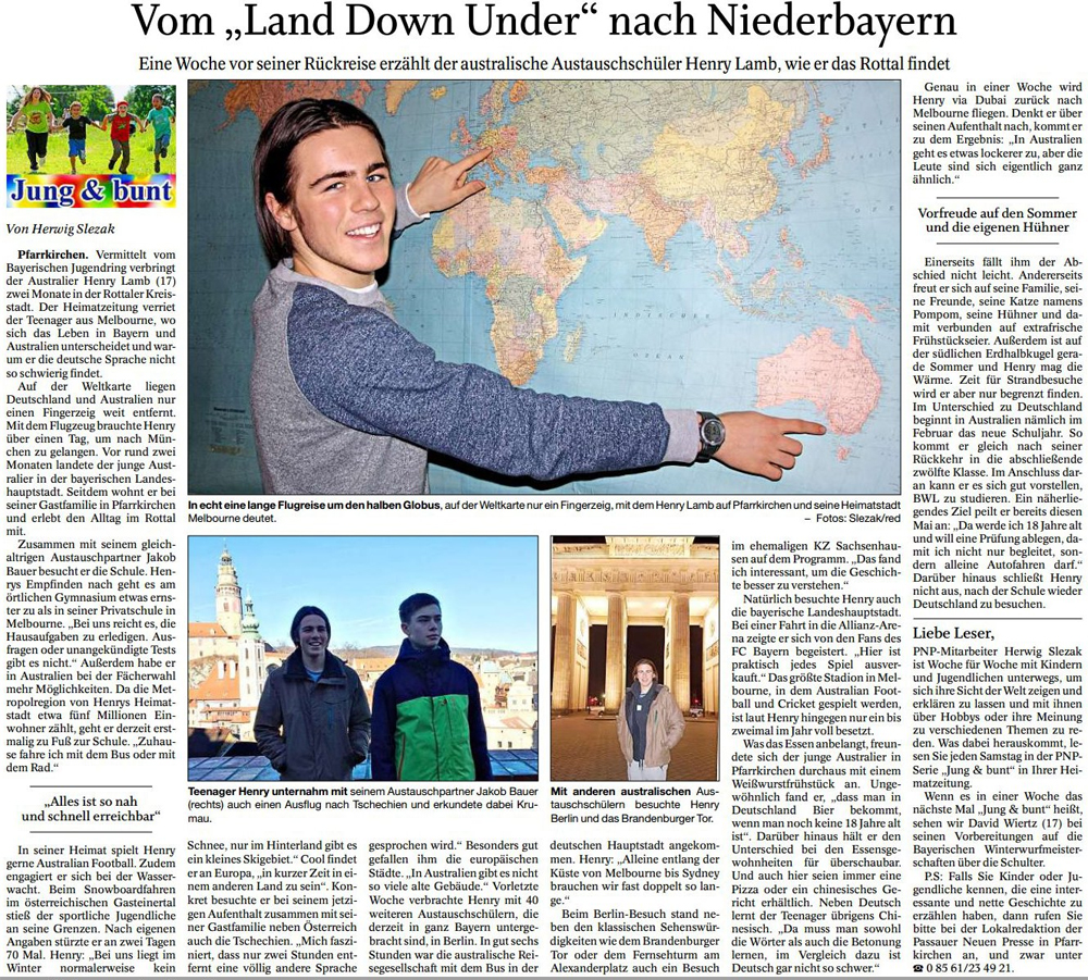 Vom Land Down Under nach Ni