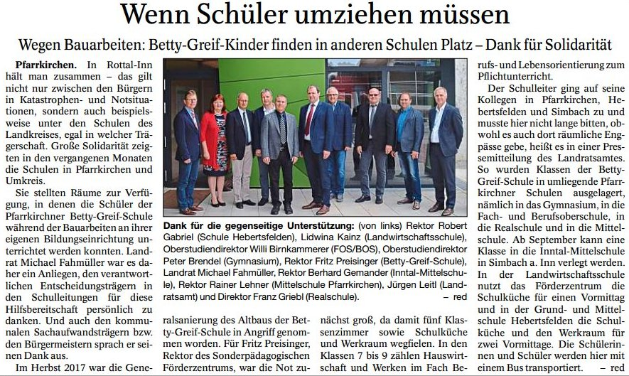 Wenn Schueler umziehen muessen