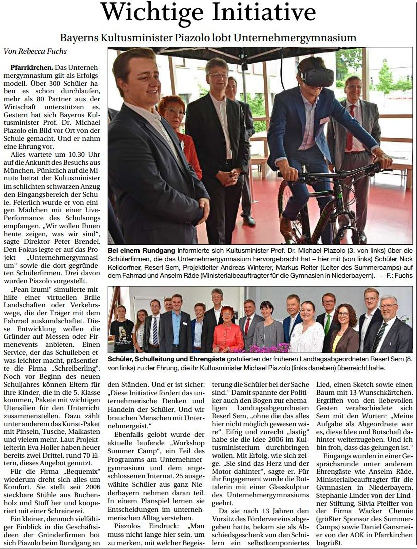 Wichtige Initiative Bayerns